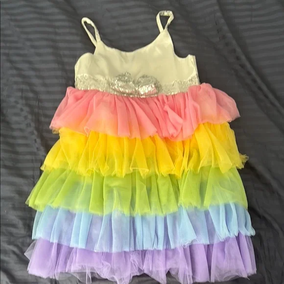 Lola + The Boys | Dresses | Lola The Boys Rainbow Layered Dress | Poshmark